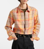 God's True Cashmere Twilight linen shirt with moonstone