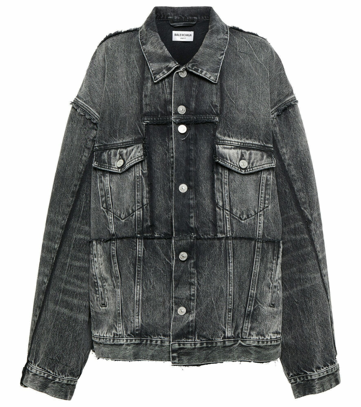 【関税＆送料込み】Balenciaga Cut Off Jacket Clothing Balenciaga off-shoulder Denim Jacket | Blue | FARFETCH