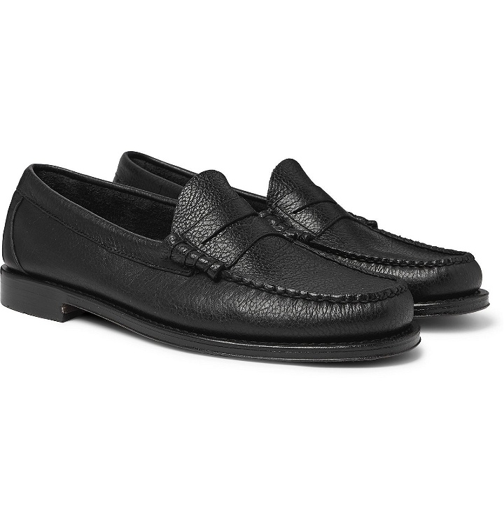 Photo: G.H. Bass & Co. - Weejuns Heritage Larson Full-Grain Leather Penny Loafers - Black