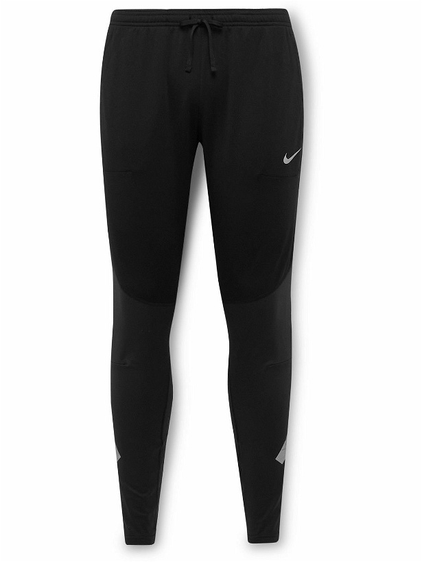 Photo: Nike Running - Run Division Elite Slim-Fit Tapered Therma-FIT Track Pants - Black