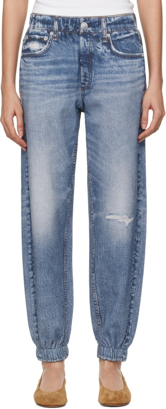 Photo: rag & bone Blue Miramar Terry Jogger Lounge Pants