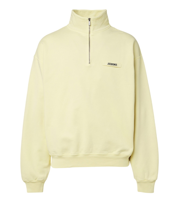 Photo: Jacquemus Gros Grain cotton fleece half-zip sweatshirt