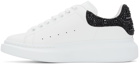 Alexander McQueen White & Black Embellished Oversized Sneakers