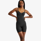 SKIMS Women's Seamless Sculpt Bodysuit Mid-Thigh W/ Open Gusset in Onyx