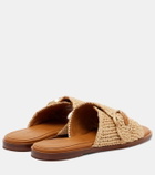 Clergerie Irme raffia slides