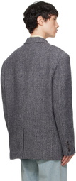 Recto Gray Oversized Blazer