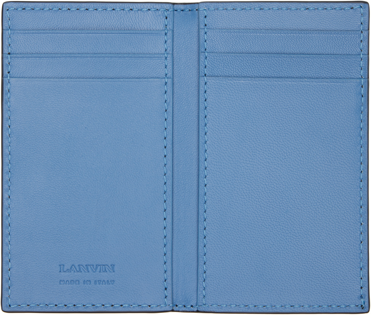 Lanvin Black & Brown 'Catch By Lanvin' Two Fold Card Holder