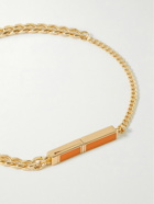 Bottega Veneta - Gold-Plated and Enamel Bracelet - Gold