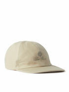 Loro Piana - Logo-Embroidered Linen Baseball Cap - Neutrals