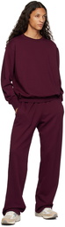 Les Tien Burgundy Roll Neck Sweatshirt