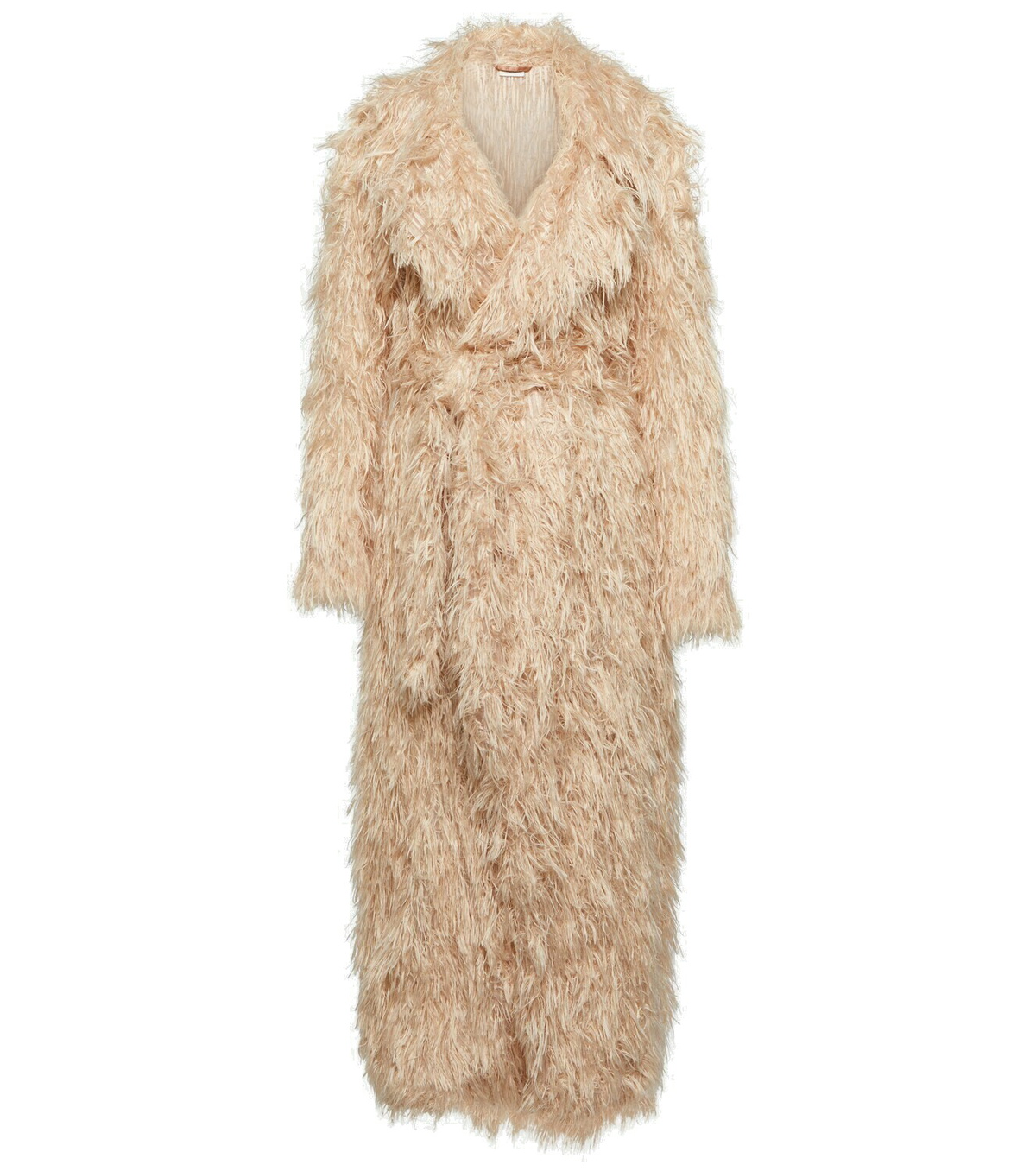 【Dries Van Noten】ベージュのフェイクファージャケット フェイクファー Dries Van Noten(ドリス ヴァン ノッテン
