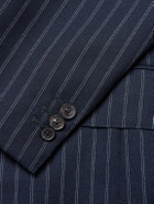 Husbands - Pinstriped Wool Suit Jacket - Blue