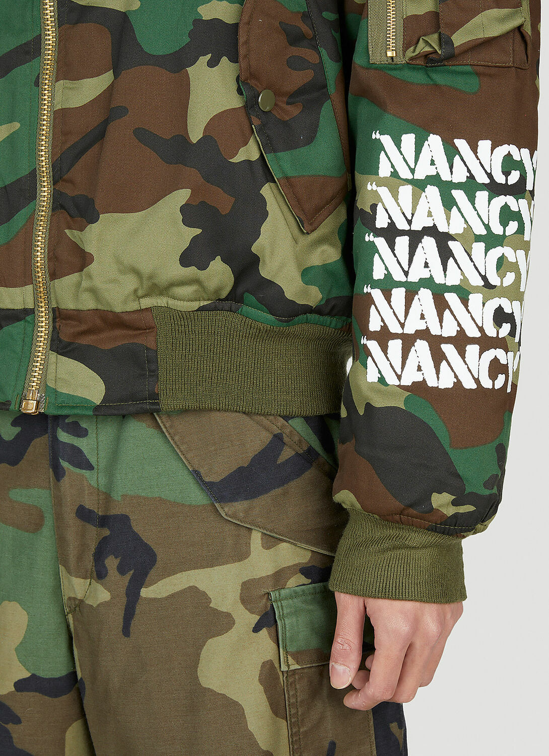 Nancy Camouflage Bomber Jacket