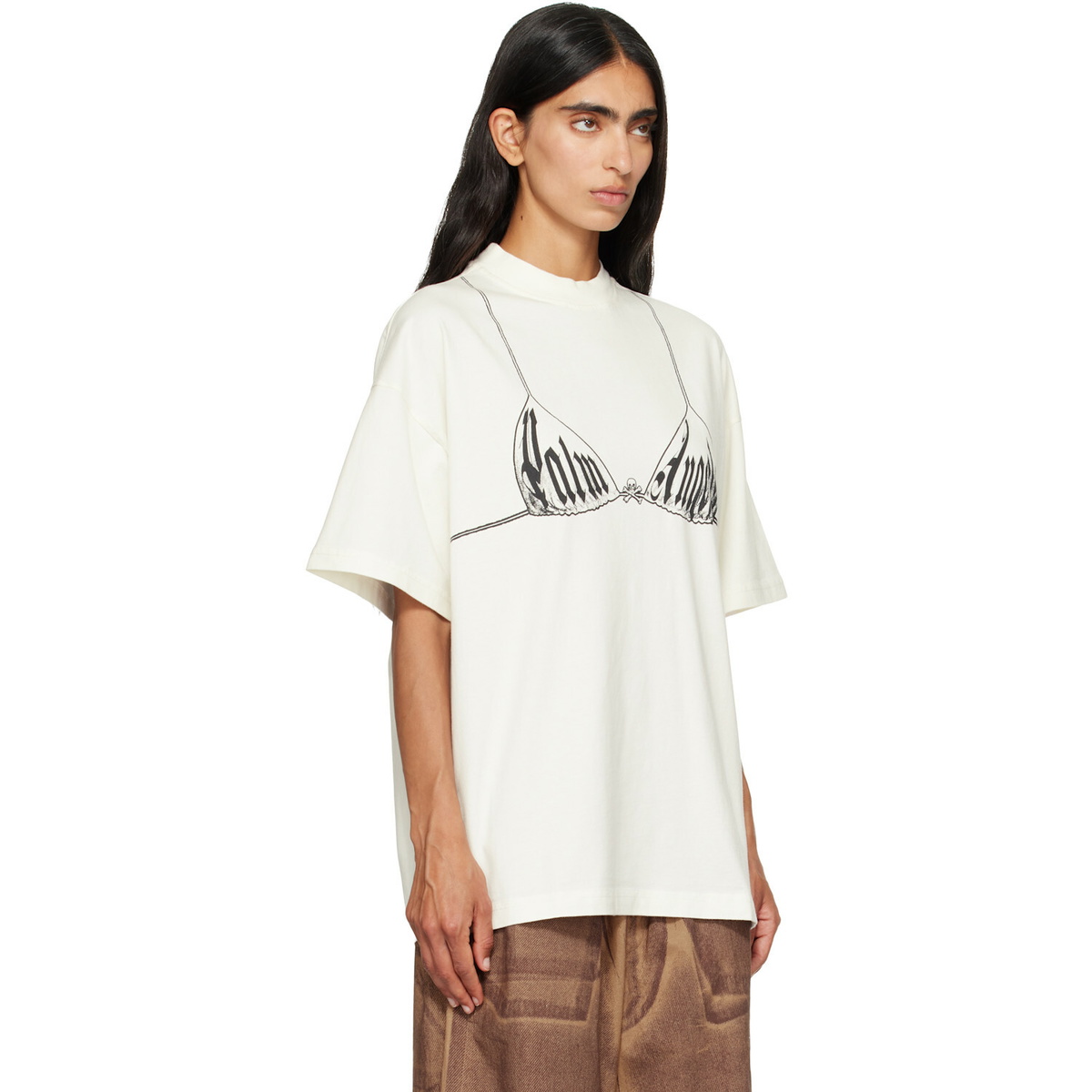 Palm Angels Off-White Bra Loose T-shirt