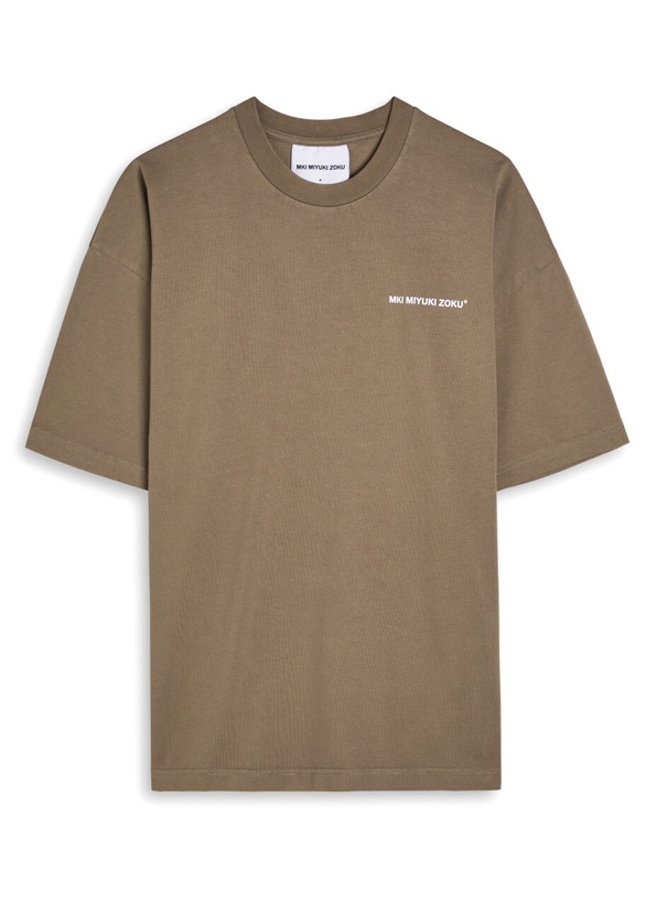 Photo: Mki Miyuki Zoku Uniform Logo-print Cotton T-shirt Brown