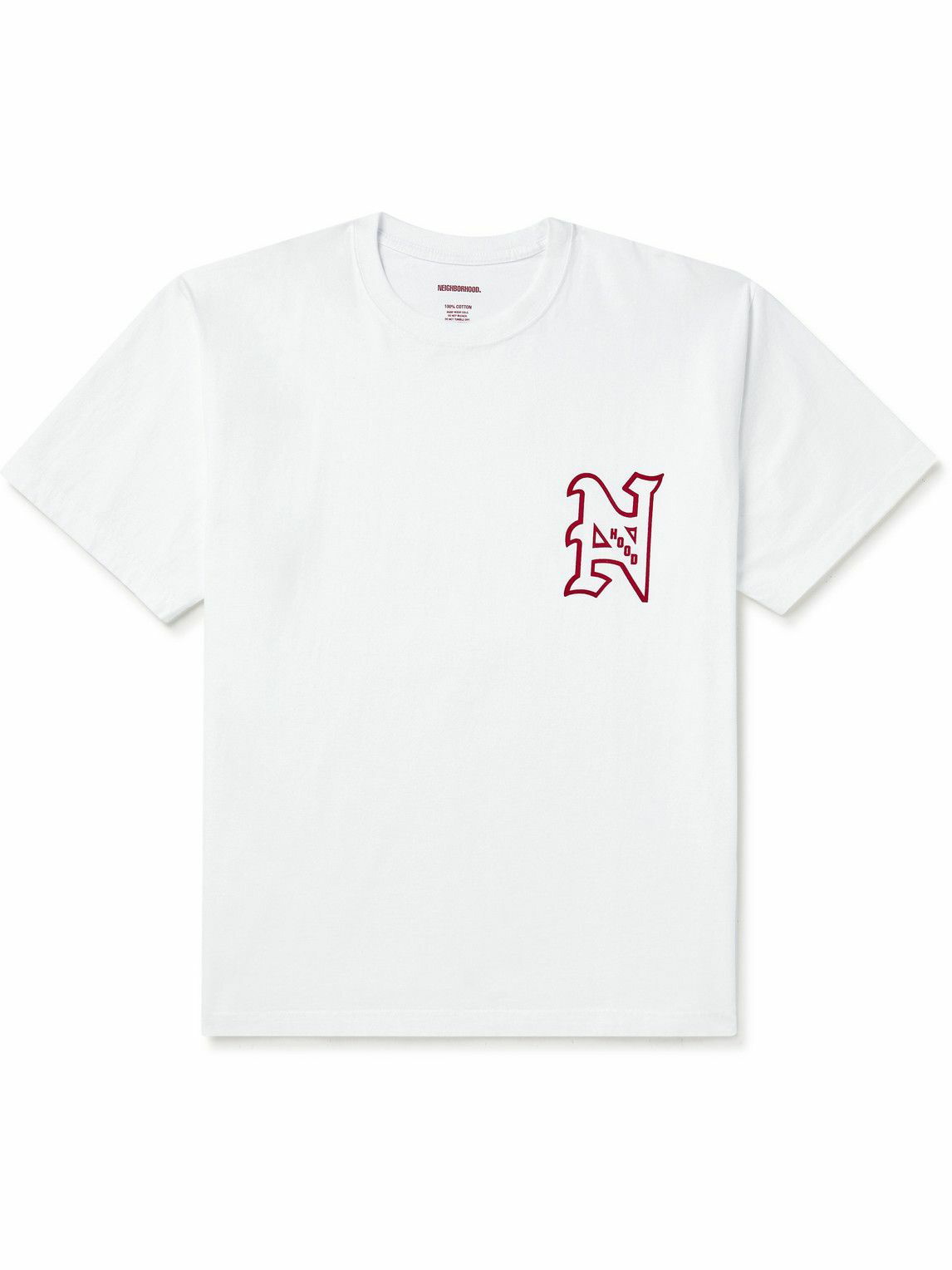 Logo-Flocked Cotton-Jersey T-Shirt