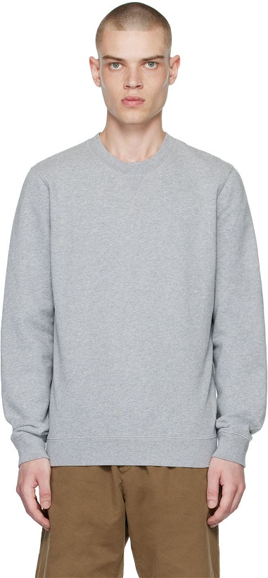 Photo: Sunspel Gray Cotton Sweatshirt
