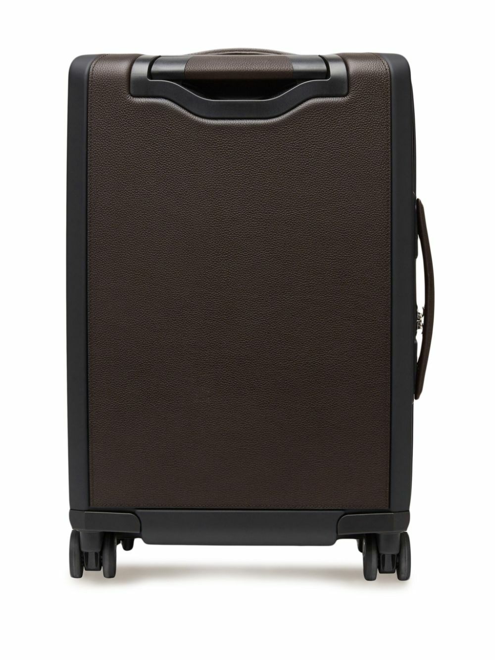 Ferragamo Brown Gancini Embossed Leather Suitcase