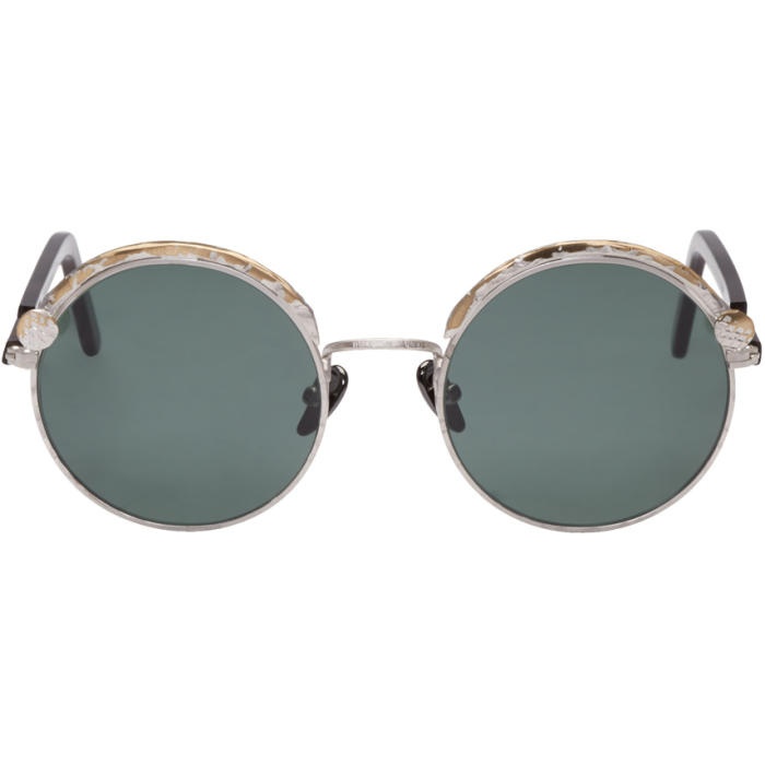 Photo: Kuboraum Silver and Tortoiseshell Maske Z1 Sunglasses