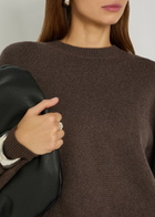 Khaite Margaux Cashmere Jumper Dark Brown