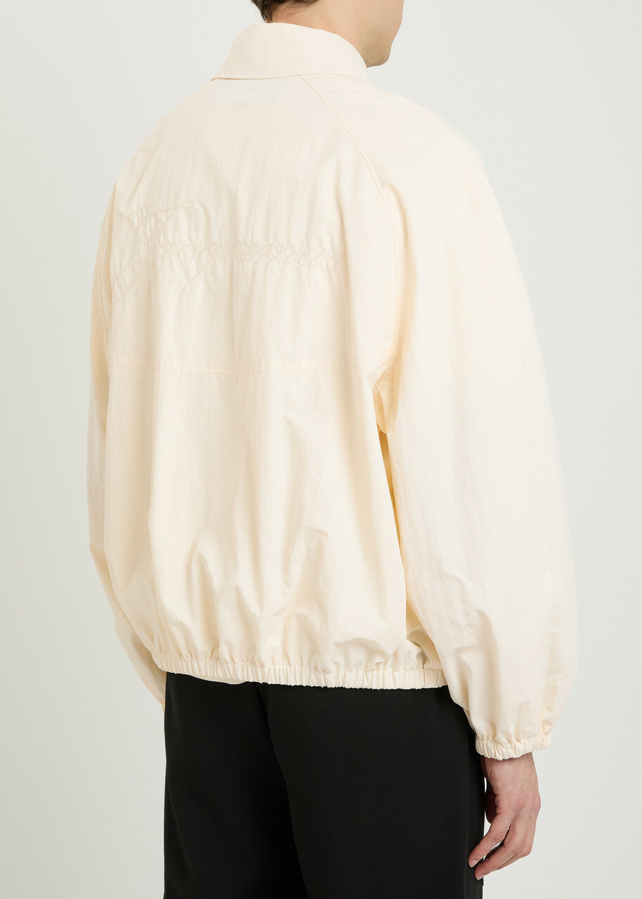 Jacquemus Le Coupe Vent Logo-embroidered Shell Jacket White