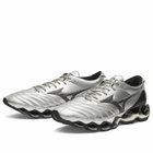Mizuno Men's Wave Prophecy Morelia Neo Sneaker in Silver/Black