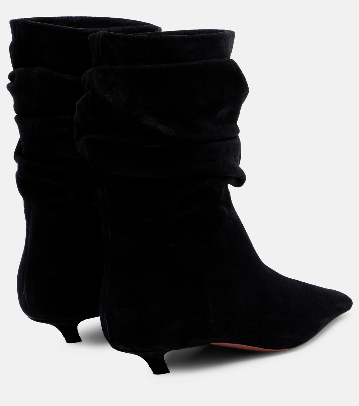 Amina Muaddi Jamie 25 suede ankle boots