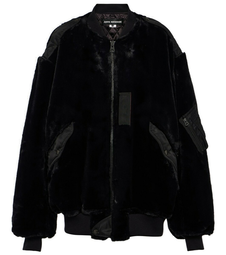 Photo: Junya Watanabe Oversized faux fur bomber jacket