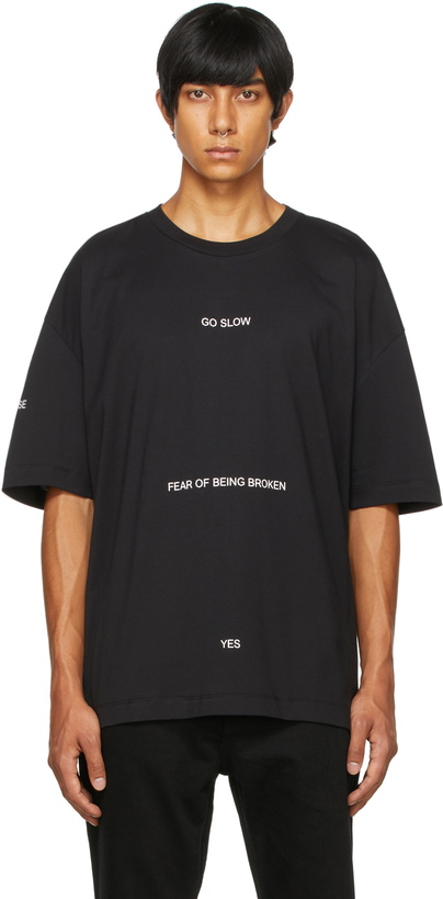 Photo: Études Black Martine Syms Edition Spirit Go Slow T-Shirt