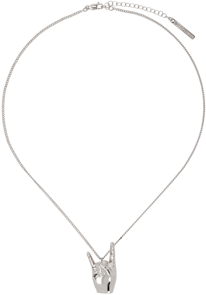 Y/Project Silver Rock On Pendant Necklace