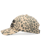 Aries Men's J'Adoro Leopard Cap in Beige 