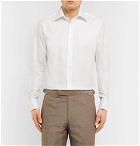 Canali - White Slim-Fit Double-Cuff Cotton-Twill Shirt - Men - White