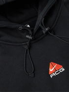 Nike - ACG NRG Logo-Embroidered Cotton-Blend Jersey Hoodie - Black