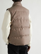 Canada Goose - Garson Quilted DynaLuxe Recycled Wool-Blend Down Gilet - Brown