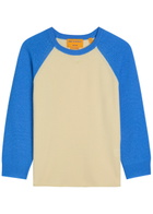 Guest In Residence Baseball Knit Cashmere T-shirt Blue