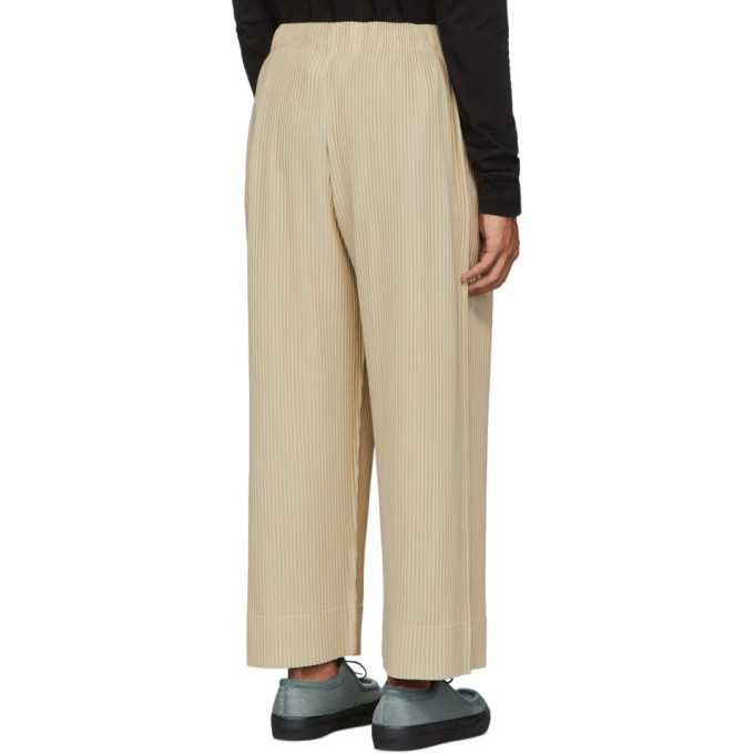 Homme Plisse Issey Miyake Men's Pleated Wide-Leg Pants