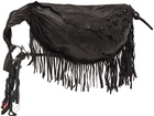 Hyein Seo Black Fringed Pouch