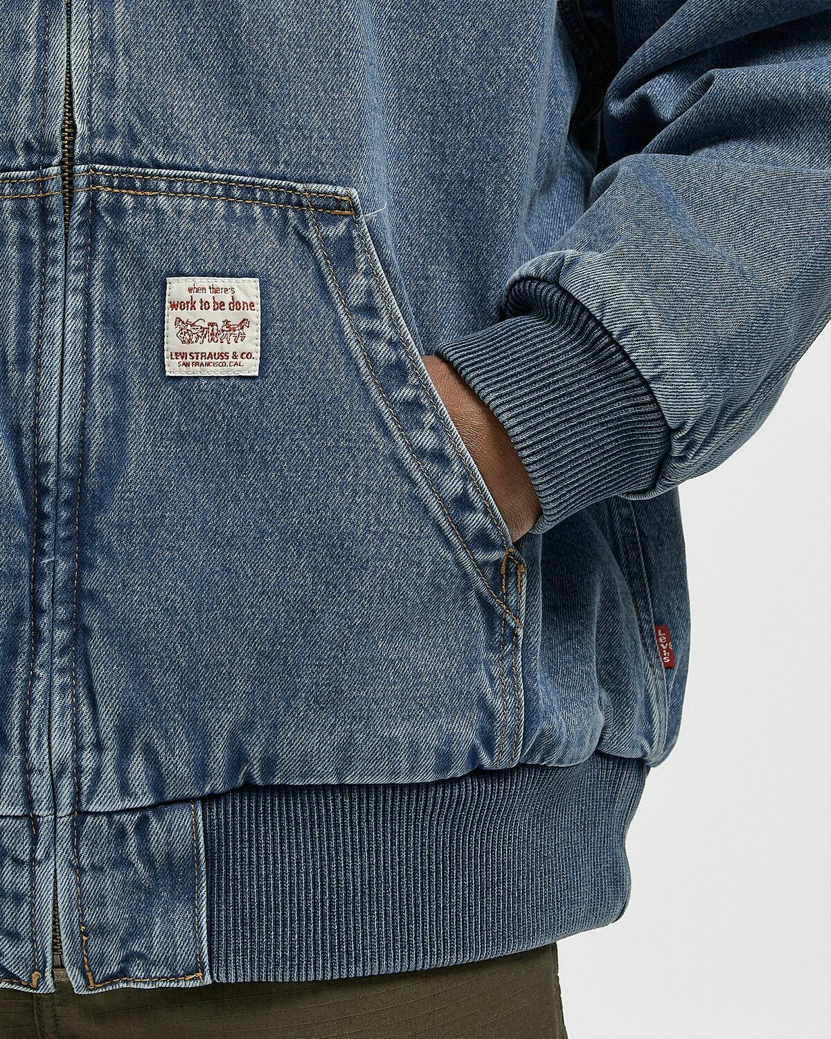 Levis POTRERO DENIM HOODY Blue Mens Denim Jacket