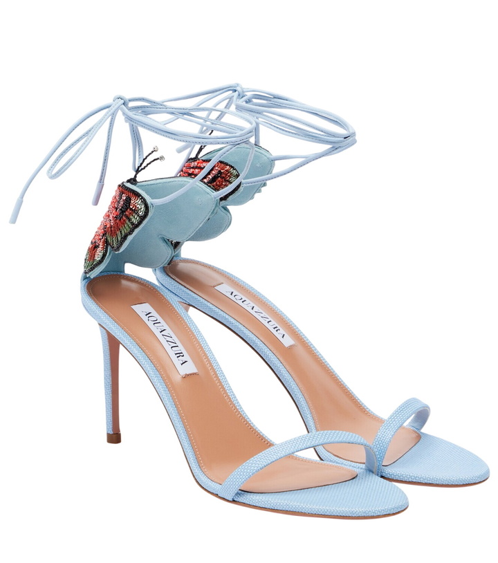 Photo: Aquazzura Papillon D'Amour embellished sandals