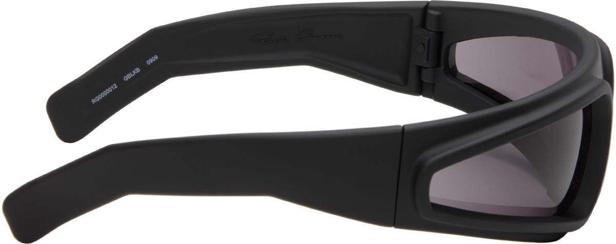 Rick Owens Black Temple Ryder Sunglasses