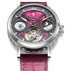Waldhoff Ultramatic II Tourbillon Hand Wind Red Dial Mens Watch MW-15RM