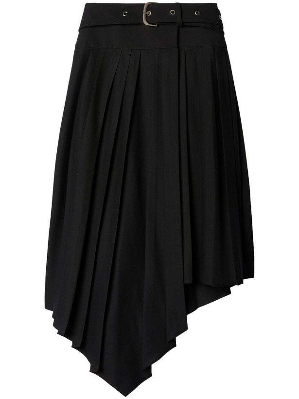 Photo: OFF-WHITE - Belted Pleated Skirt