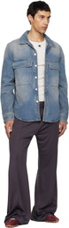 Courrèges Blue Workwear Denim Shirt