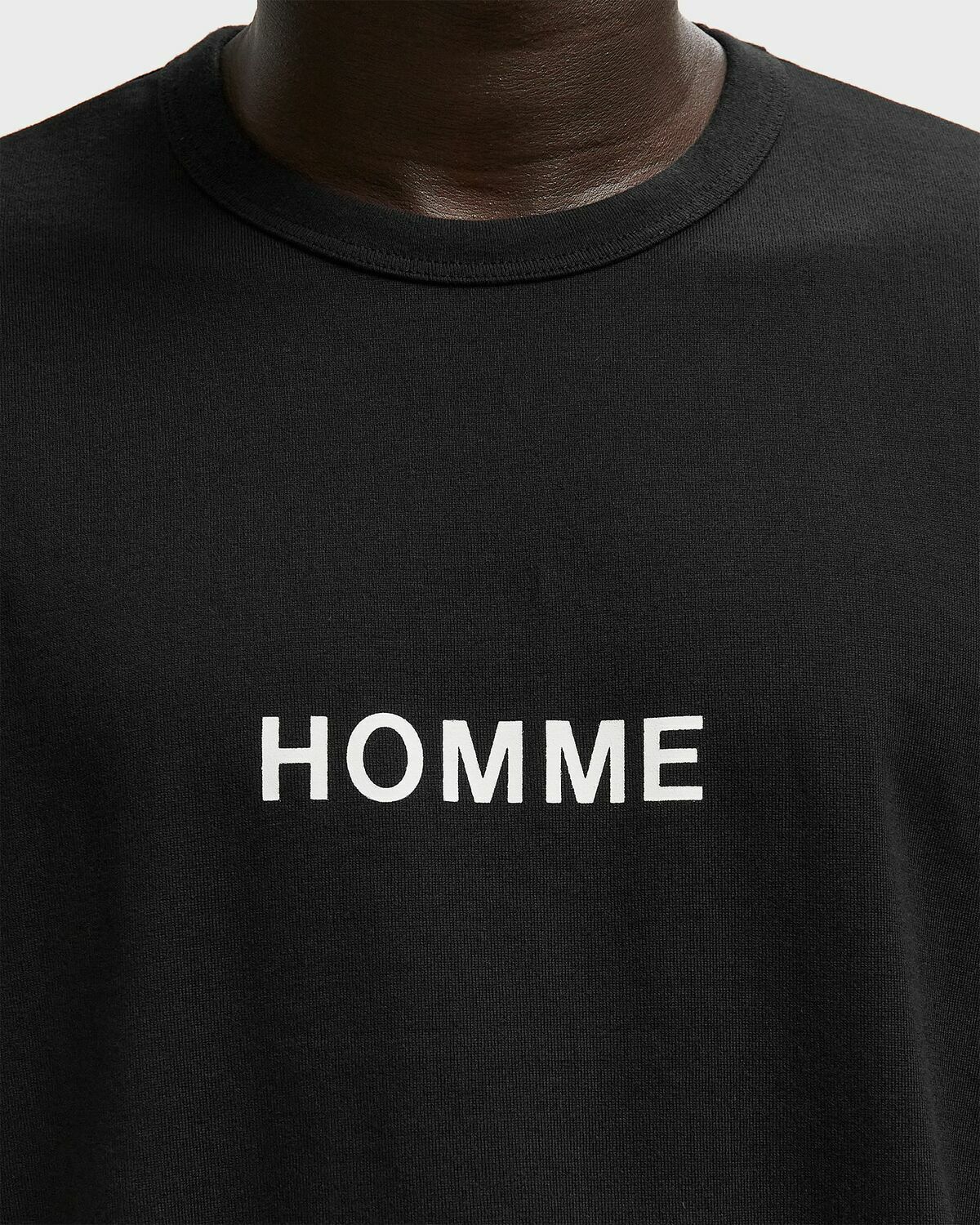 Comme des Garçons Homme TEE Black Mens Shortsleefe