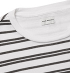 Club Monaco - Double-Faced Striped Cotton-Jersey T-Shirt - White