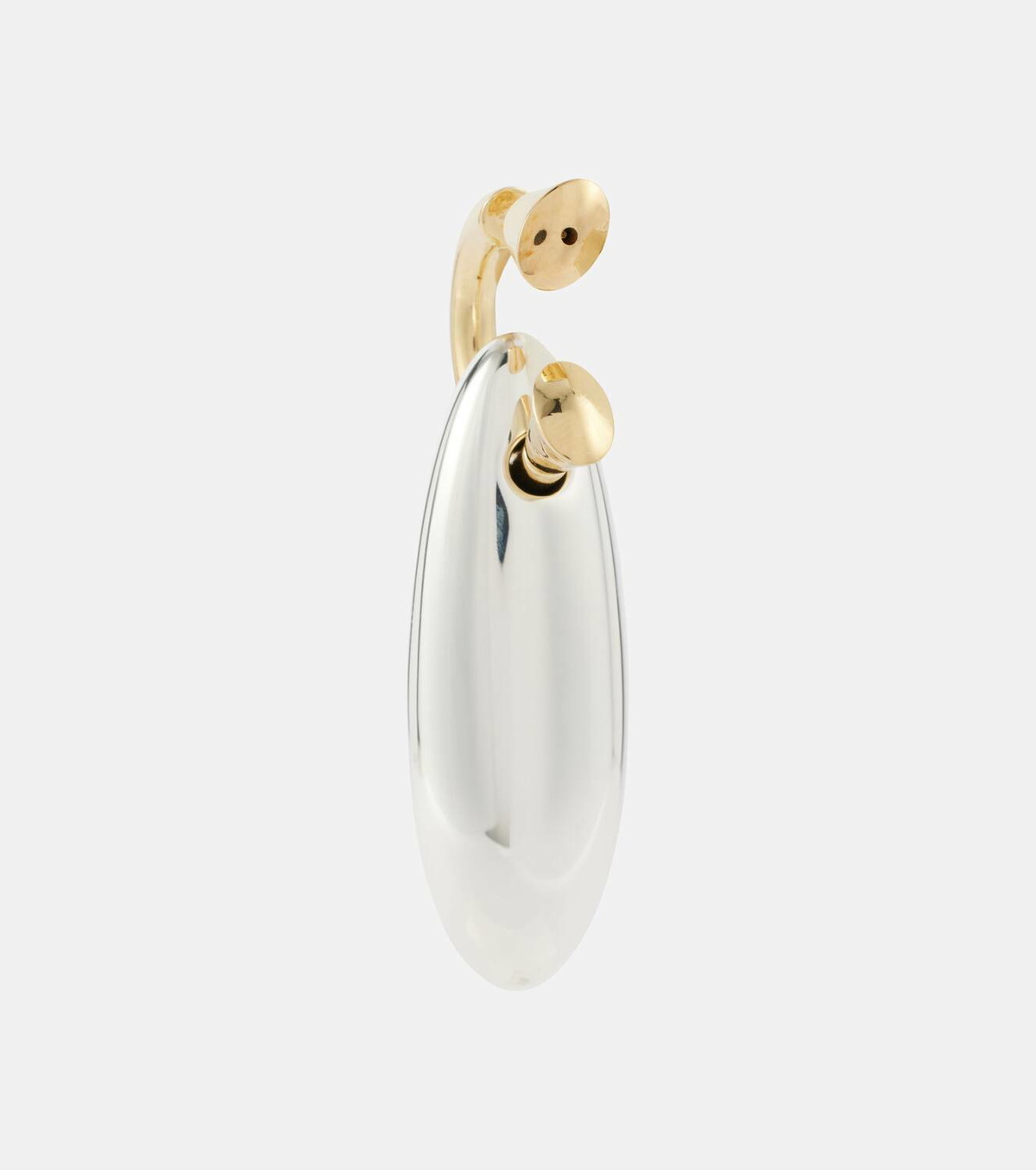 Bottega Veneta Ellipse Large 18kt gold-plated sterling silver earrings