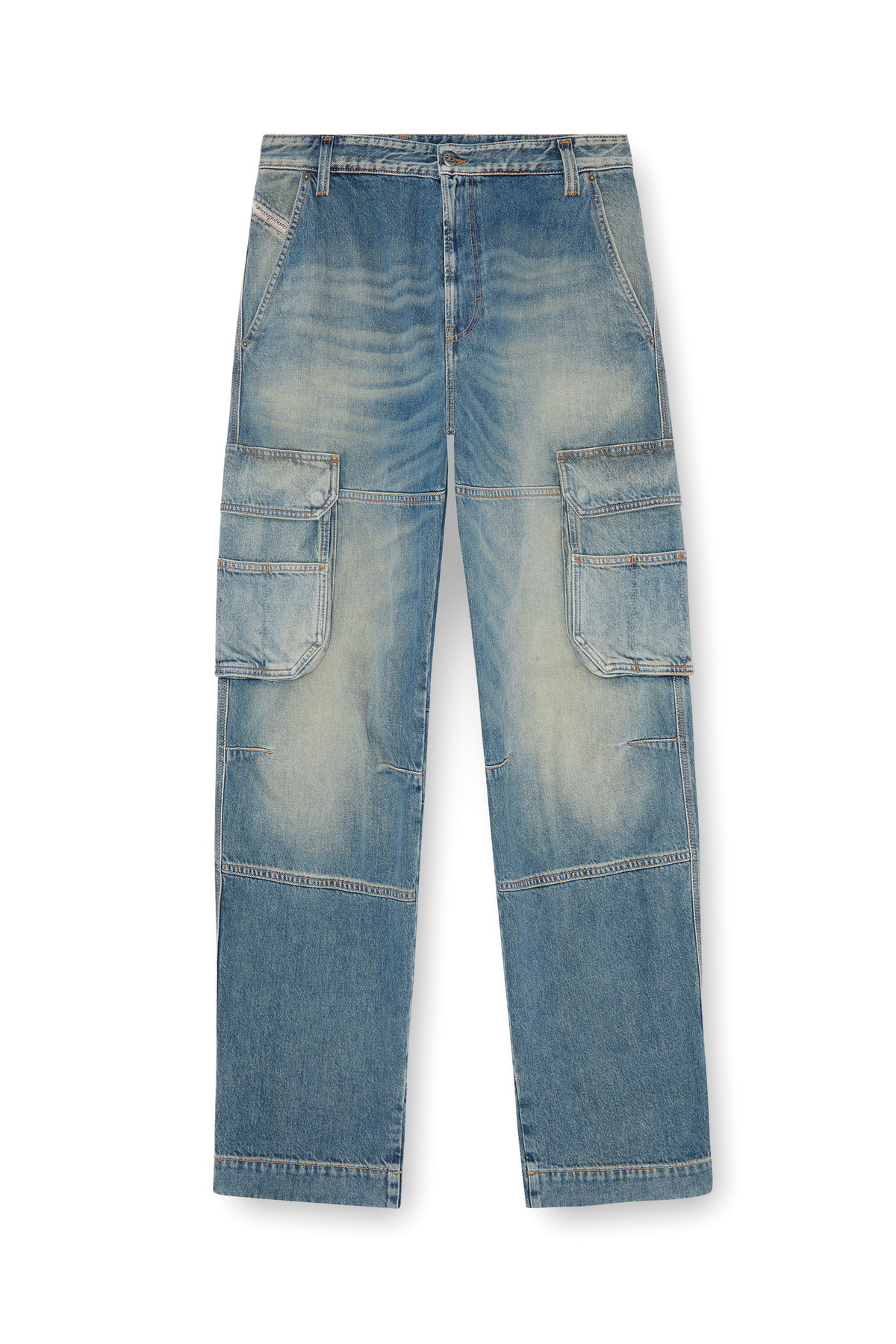 Diesel Relaxed Jeans - D-Fish - Jeans Mens in Blue Diesel