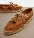 Aquazzura Seafarer beaded suede espadrilles