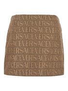 Versace All Over Logo Mini Skirt