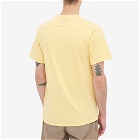 Pass~Port Men's Floral Bar T-Shirt in Daffodil Yellow
